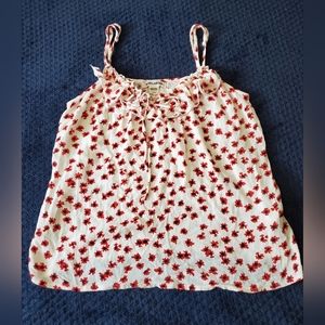 Billabong Size Small Petite Red Floral Top